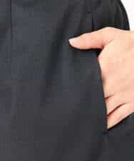 F1HGD20150 MK MICHEL KLEIN(小さいサイズ)(メゾン ドゥ サンク) オーガンジートリコットシアータイトスカート/洗える ネイビー