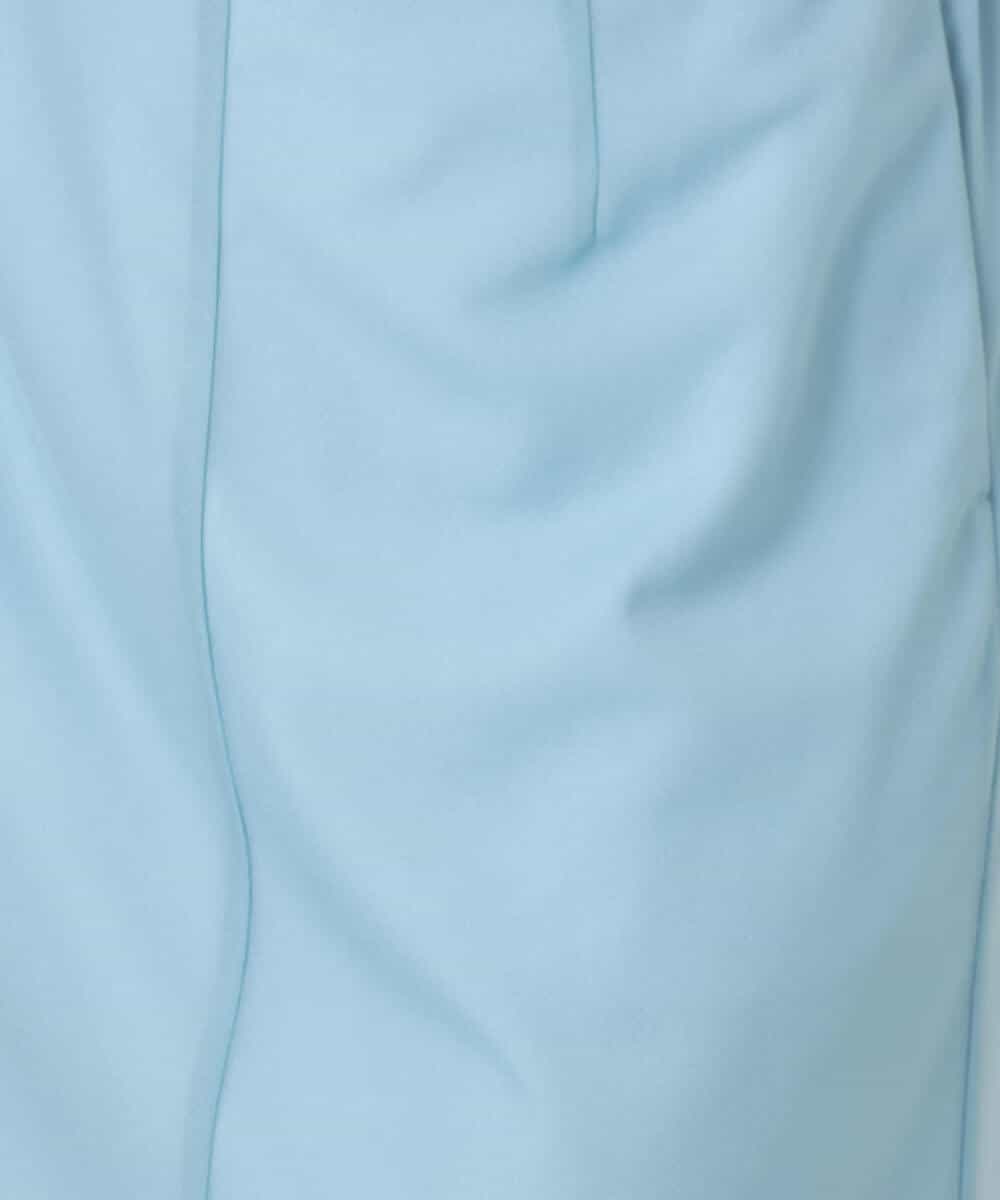 F1HGD20150 MK MICHEL KLEIN(小さいサイズ)(メゾン ドゥ サンク) オーガンジートリコットシアータイトスカート/洗える ネイビー