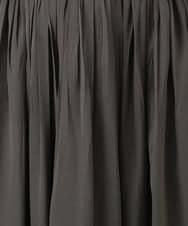 F1HGD35150 MK MICHEL KLEIN(小さいサイズ)(メゾン ドゥ サンク) 【小さいサイズ】サテンプリーツスカート/UVカット/洗える ダークグレー