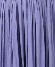 F1HGD35150 MK MICHEL KLEIN(小さいサイズ)(メゾン ドゥ サンク) 【小さいサイズ】サテンプリーツスカート/UVカット/洗える ダークグレー