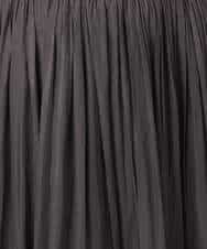 F1HGD35150 MK MICHEL KLEIN(小さいサイズ)(メゾン ドゥ サンク) 【小さいサイズ】サテンプリーツスカート/UVカット/洗える ダークグレー