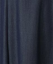 F1HGD36160 MK MICHEL KLEIN(小さいサイズ)(メゾン ドゥ サンク) 【小さいサイズ】[SANAGARAシリーズ]デニムライク フレアスカート/接触冷感/UVカット/洗濯機で洗える ネイビー