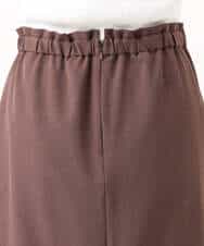 F1HGD40150 MK MICHEL KLEIN(小さいサイズ)(メゾン ドゥ サンク) 【小さいサイズ】ポケットデザインストレッチタイトスカート/洗濯機で洗える ブラウン