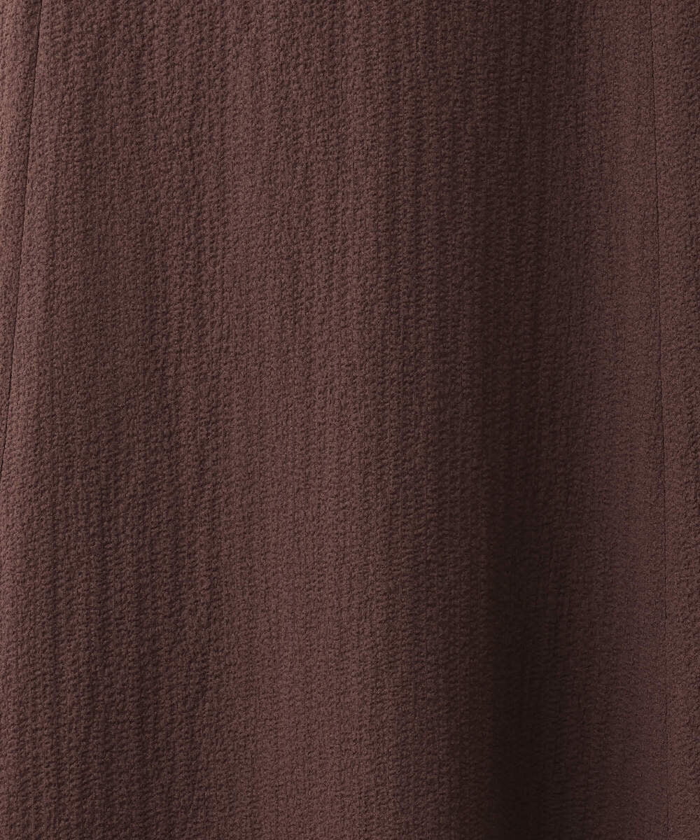 F1HGV42150 MK MICHEL KLEIN(小さいサイズ)(メゾン ドゥ サンク) 【小さいサイズ】Aラインフレアースカート/洗える グリーン