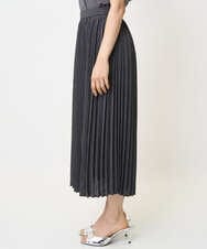 F1HJA71170 MK MICHEL KLEIN(小さいサイズ)(メゾン ドゥ サンク) 【小さいサイズ】楊柳シアーチェックプリーツスカート/洗える/セットアップ対応 ライトグレー