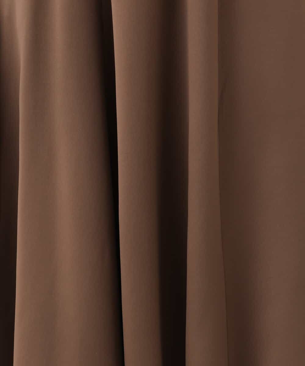 F1HJD30170 MK MICHEL KLEIN(小さいサイズ)(メゾン ドゥ サンク) 【小さいサイズ】[洗える]起毛サテンマーメイドシルエットスカート グレージュ
