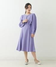 F1HJP39150 MK MICHEL KLEIN(小さいサイズ)(メゾン ドゥ サンク) 【小さいサイズ】セミマーメイドスカート/洗える ネイビー