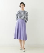 F1HJP39150 MK MICHEL KLEIN(小さいサイズ)(メゾン ドゥ サンク) 【小さいサイズ】セミマーメイドスカート/洗える ネイビー
