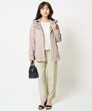 F1JAA35310 MK MICHEL KLEIN(小さいサイズ)(メゾン ドゥ サンク) 【小さいサイズ】ダウンライナー付きマルチwayブルゾン/撥水加工 ベージュ