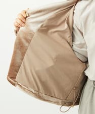 F1JAD31230 MK MICHEL KLEIN(小さいサイズ)(メゾン ドゥ サンク) 【小さいサイズ】スノーベロア クロップドブルゾン/洗える ライトブラウン