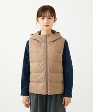F1JAD35310 MK MICHEL KLEIN(小さいサイズ)(メゾン ドゥ サンク) 【小さいサイズ】ダウンライナー付きマルチwayブルゾン/撥水加工 モカ