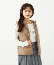 F1JAD35310 MK MICHEL KLEIN(小さいサイズ)(メゾン ドゥ サンク) 【小さいサイズ】ダウンライナー付きマルチwayブルゾン/撥水加工 モカ