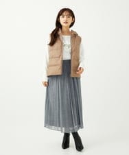 F1JAD35310 MK MICHEL KLEIN(小さいサイズ)(メゾン ドゥ サンク) 【小さいサイズ】ダウンライナー付きマルチwayブルゾン/撥水加工 モカ