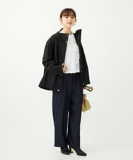 F1JAD35310 MK MICHEL KLEIN(小さいサイズ)(メゾン ドゥ サンク) 【小さいサイズ】ダウンライナー付きマルチwayブルゾン/撥水加工 モカ