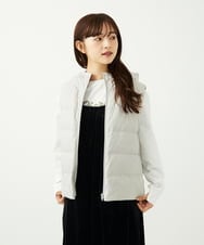 F1JAD35310 MK MICHEL KLEIN(小さいサイズ)(メゾン ドゥ サンク) 【小さいサイズ】ダウンライナー付きマルチwayブルゾン/撥水加工 モカ