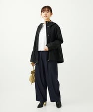 F1JAD35310 MK MICHEL KLEIN(小さいサイズ)(メゾン ドゥ サンク) 【小さいサイズ】ダウンライナー付きマルチwayブルゾン/撥水加工 モカ