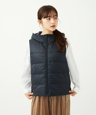 F1JAD35310 MK MICHEL KLEIN(小さいサイズ)(メゾン ドゥ サンク) 【小さいサイズ】ダウンライナー付きマルチwayブルゾン/撥水加工 モカ
