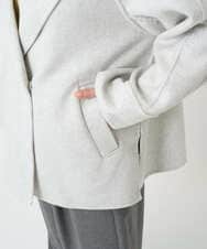 F1JAD40270 MK MICHEL KLEIN(小さいサイズ)(メゾン ドゥ サンク) 【小さいサイズ】スムースリバー ミドル丈コート ライトグレー