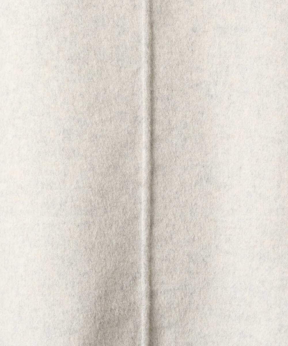 F1JAD40270 MK MICHEL KLEIN(小さいサイズ)(メゾン ドゥ サンク) 【小さいサイズ】スムースリバー ミドル丈コート ライトグレー