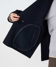 F1JAD40270 MK MICHEL KLEIN(小さいサイズ)(メゾン ドゥ サンク) 【小さいサイズ】スムースリバー ミドル丈コート ライトグレー