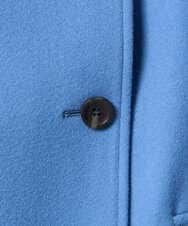 F1JAD54380 MK MICHEL KLEIN(小さいサイズ)(メゾン ドゥ サンク) 【小さいサイズ】エアリアルウール スタンドカラーショートコート ブルー