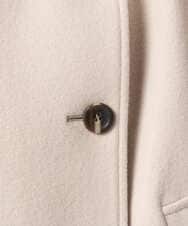 F1JAD54380 MK MICHEL KLEIN(小さいサイズ)(メゾン ドゥ サンク) 【小さいサイズ】エアリアルウール スタンドカラーショートコート ブルー