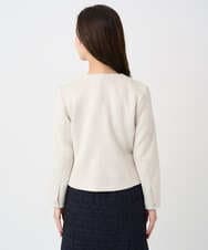 F1JDD32190 MK MICHEL KLEIN(小さいサイズ)(メゾン ドゥ サンク) 【小さいサイズ】フェイクスウェードショートブルゾン/洗える ベージュ