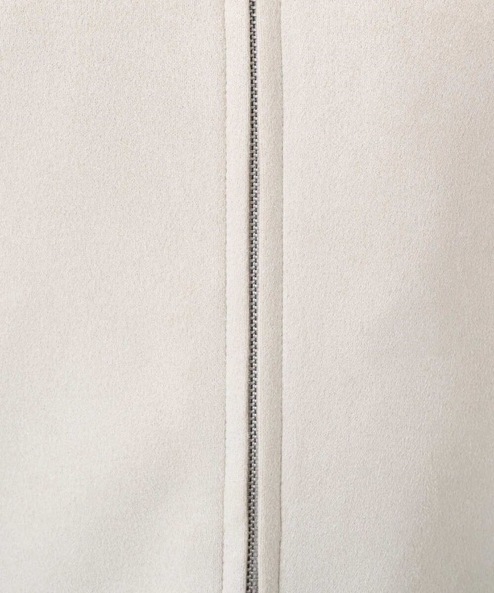 F1JDD32190 MK MICHEL KLEIN(小さいサイズ)(メゾン ドゥ サンク) 【小さいサイズ】フェイクスウェードショートブルゾン/洗える ベージュ