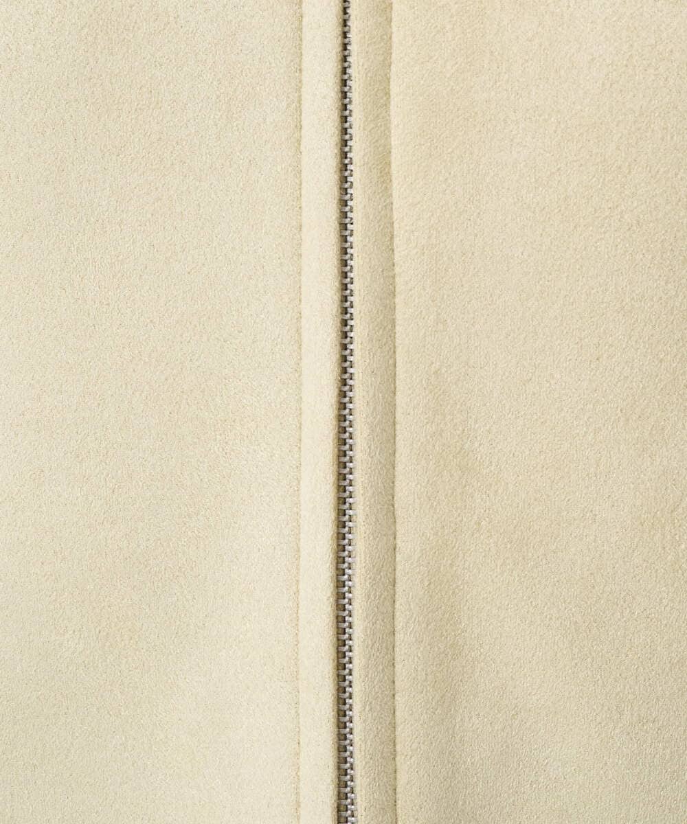 F1JDD32190 MK MICHEL KLEIN(小さいサイズ)(メゾン ドゥ サンク) 【小さいサイズ】フェイクスウェードショートブルゾン/洗える ベージュ