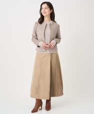 F1JDD32190 MK MICHEL KLEIN(小さいサイズ)(メゾン ドゥ サンク) 【小さいサイズ】フェイクスウェードショートブルゾン/洗える ベージュ