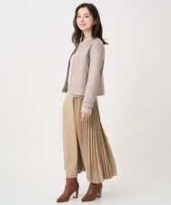 F1JDD32190 MK MICHEL KLEIN(小さいサイズ)(メゾン ドゥ サンク) 【小さいサイズ】フェイクスウェードショートブルゾン/洗える ベージュ