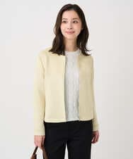 F1JDD32190 MK MICHEL KLEIN(小さいサイズ)(メゾン ドゥ サンク) 【小さいサイズ】フェイクスウェードショートブルゾン/洗える ベージュ