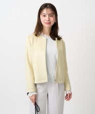 F1JDD32190 MK MICHEL KLEIN(小さいサイズ)(メゾン ドゥ サンク) 【小さいサイズ】フェイクスウェードショートブルゾン/洗える ベージュ