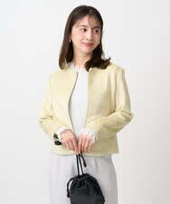 F1JDD32190 MK MICHEL KLEIN(小さいサイズ)(メゾン ドゥ サンク) 【小さいサイズ】フェイクスウェードショートブルゾン/洗える ベージュ