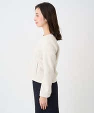 F1JDD32190 MK MICHEL KLEIN(小さいサイズ)(メゾン ドゥ サンク) 【小さいサイズ】フェイクスウェードショートブルゾン/洗える ベージュ