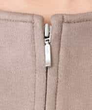 F1JDD32190 MK MICHEL KLEIN(小さいサイズ)(メゾン ドゥ サンク) 【小さいサイズ】フェイクスウェードショートブルゾン/洗える ベージュ