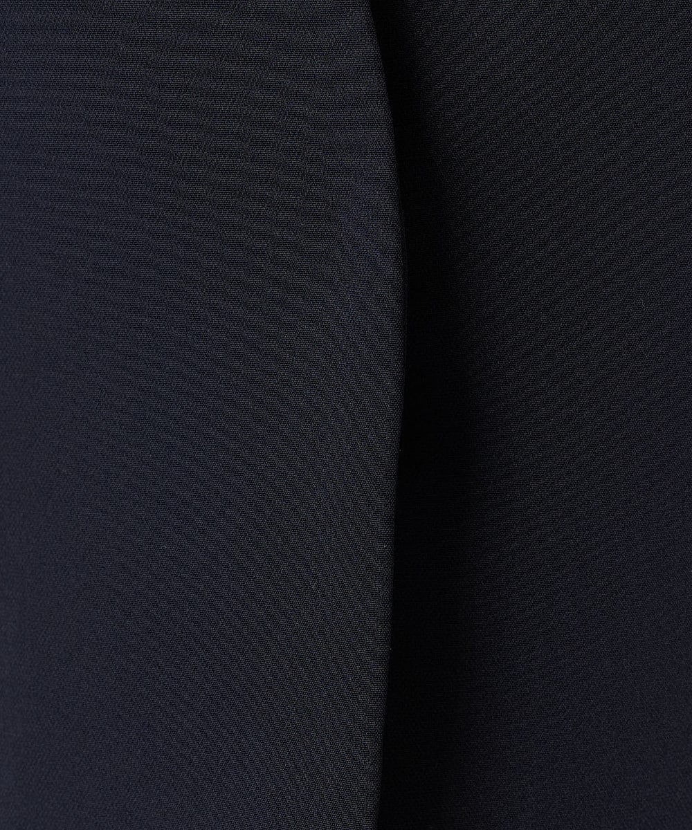 F1JFA10190 MK MICHEL KLEIN(小さいサイズ)(メゾン ドゥ サンク) 【小さいサイズ】Vネックノーカラージレ/制菌加工/洗える ネイビー
