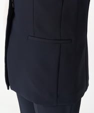F1JFA10190 MK MICHEL KLEIN(小さいサイズ)(メゾン ドゥ サンク) 【小さいサイズ】Vネックノーカラージレ/制菌加工/洗える ネイビー