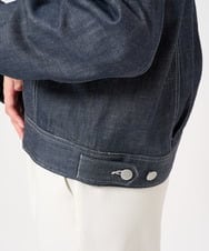 F1JFA25230 MK MICHEL KLEIN(小さいサイズ)(メゾン ドゥ サンク) 【小さいサイズ】デニムライクジャケット ネイビー