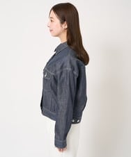 F1JFA25230 MK MICHEL KLEIN(小さいサイズ)(メゾン ドゥ サンク) 【小さいサイズ】デニムライクジャケット ネイビー