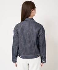 F1JFA25230 MK MICHEL KLEIN(小さいサイズ)(メゾン ドゥ サンク) 【小さいサイズ】デニムライクジャケット ネイビー