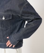 F1JFA25230 MK MICHEL KLEIN(小さいサイズ)(メゾン ドゥ サンク) 【小さいサイズ】デニムライクジャケット ネイビー