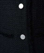 F1JFD02220 MK MICHEL KLEIN(小さいサイズ)(メゾン ドゥ サンク) 【小さいサイズ】ツイードジレ/洗える ライトブルー