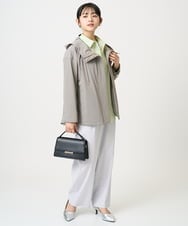 F1JFD14240 MK MICHEL KLEIN(小さいサイズ)(メゾン ドゥ サンク) 【小さいサイズ】ストレッチマウンテンパーカー/撥水加工/洗える モカ