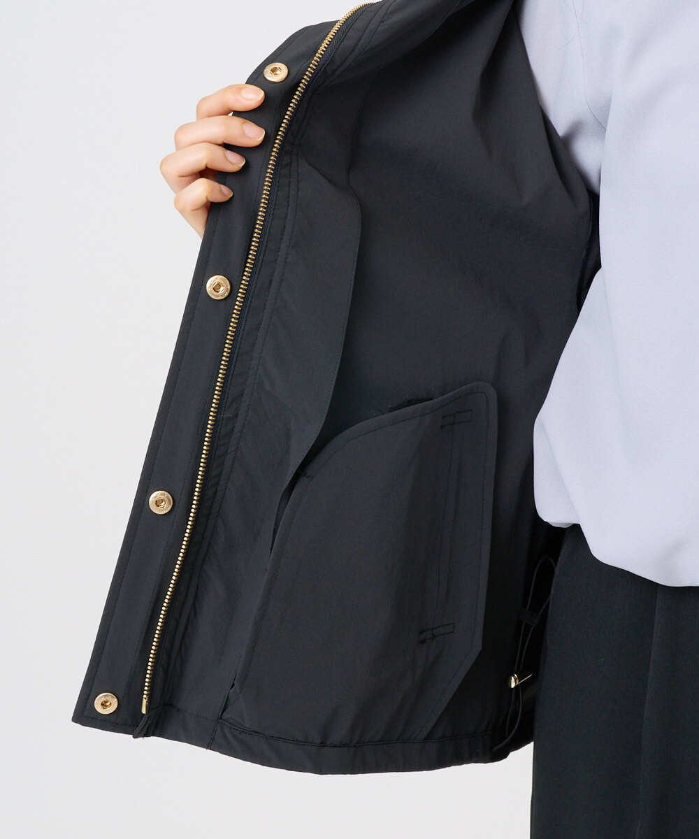 F1JFD14240 MK MICHEL KLEIN(小さいサイズ)(メゾン ドゥ サンク) 【小さいサイズ】ストレッチマウンテンパーカー/撥水加工/洗える モカ