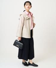 F1JFD14240 MK MICHEL KLEIN(小さいサイズ)(メゾン ドゥ サンク) 【小さいサイズ】ストレッチマウンテンパーカー/撥水加工/洗える モカ