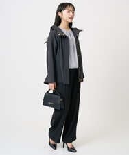 F1JFD14240 MK MICHEL KLEIN(小さいサイズ)(メゾン ドゥ サンク) 【小さいサイズ】ストレッチマウンテンパーカー/撥水加工/洗える モカ