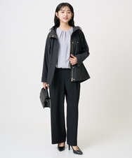 F1JFD14240 MK MICHEL KLEIN(小さいサイズ)(メゾン ドゥ サンク) 【小さいサイズ】ストレッチマウンテンパーカー/撥水加工/洗える モカ