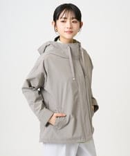 F1JFD14240 MK MICHEL KLEIN(小さいサイズ)(メゾン ドゥ サンク) 【小さいサイズ】ストレッチマウンテンパーカー/撥水加工/洗える モカ