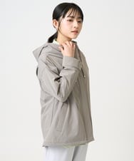 F1JFD14240 MK MICHEL KLEIN(小さいサイズ)(メゾン ドゥ サンク) 【小さいサイズ】ストレッチマウンテンパーカー/撥水加工/洗える モカ